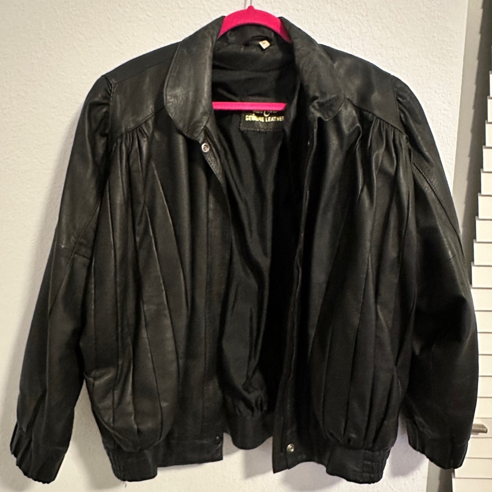 Genuine Leather Black Jacket